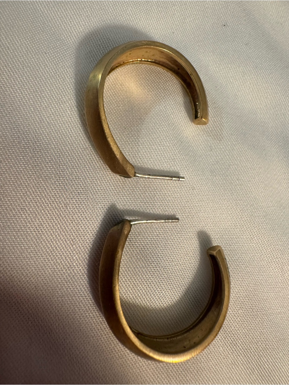 Mignon Faget ⚜️ Neutral Ground Hoops - Bronze Hoop Earrings - Picture 5 of 5